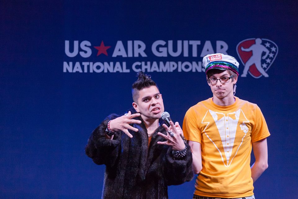 Competitive Air Guitar on Stage at Humana | HowlRound