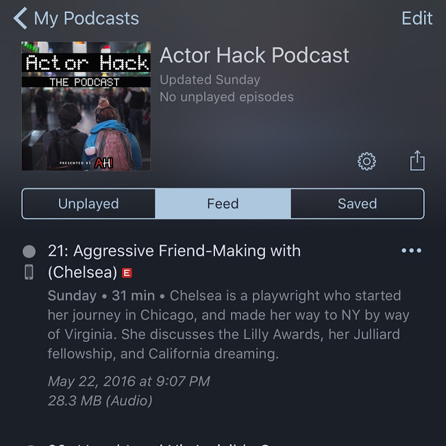 Aggressive Friend-Making With Chelsea | Actor Hack Podcast