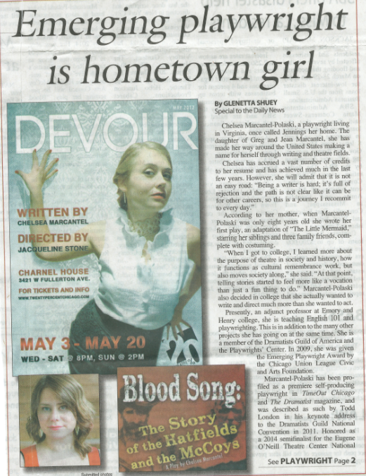 Emerging Playwright is Hometown Girl | The Jennings Daily News